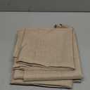 Fitable Faux Linen Tablecloths for Rectangle Tables: Water & Stain Resistant Farmhouse Table Cloth, Washable Burlap Textured Table Covers for Kitchen Dining Party(2 Pack, 52x70 Inch, Nature)