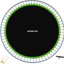 Zoomster Replacement Jumping Mat, Fits 12FT Round Trampoline Frame with 72 V-Hooks, Using 5.5" Springs 127" Premium Trampoline Mat (Spring not Included)