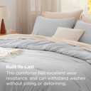Bedsure California King Comforter Set, Light Grey Soft Prewashed Bedding for All Seasons, 3 Pieces GentleSoft Bed Set, 1 Lightweight Comforter (104"x96") and 2 Pillowcases (20"x36")