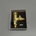 High Flow Solid Metal 2 Way  Type Garden Hose Splitter with Shut-Off Valves, 360 Degree Rotation 3/4" Spigot Faucet Connectors with 2 Extra Silicone Washers