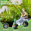 Floating Fish Tank Decorations, Resin Fisherman Aquarium Decor with Realistic Mini Fishing Rod, Fun Fish Feeder Aquarium Ornaments for Guppy Betta and Small Schooling Species Interactive Toy
