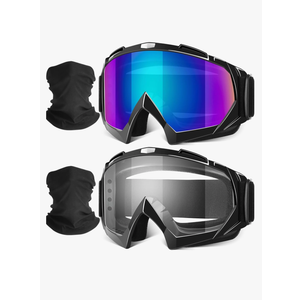 Motorcycle Goggles, Dirt Bike Goggles ATV Offroad Riding Motocross Protective UTV Helmet Glasses for Adults Youth Kids