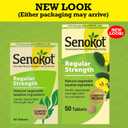 Senokot Regular Strength Senna Laxative Tablets Constipation Relief for Adults, 50 count