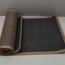 SUMLANS Kitchen Mat Set of 2 PCS, Cushioned Non Slip Rugs for Kitchen Floor, Absorbent Runner Comfort Standing Mats Washable for Kitchen, Office, Home (Brown, 17.3"x47"+17.3"x30")