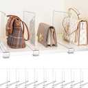 10 Pack Shelf Dividers, Adjustable Shelf Dividers for Closet Organization with Non-Slip Design, Clear Acrylic Shelf Dividers for Clothes, Handbags, Purses, Towels, Bookshelf in Home Organization