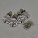 JEREVER Acrylic Clear Furniture Legs Replacement Sofa Couch Feet Mid Century Decor for Cabinet Dresser Home DIY Legs Set of 4 (4.7inch)