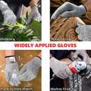 Cut Resistant Gloves Level 5, HPPE Glove Food Grade Cut Proof Gloves for Kitchen Cutting Oyster Shucking Mandoline Woodwork (M-1 Pair)