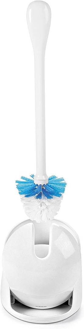 OXO Good Grips Compact Toilet Brush & Canister - White (1 Count (Pack of 1))