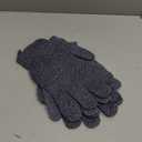 Yiclick Heavy Exfoliating Gloves 4Pcs, Exfoliating Mitts, Body Scrubber for Bath Shower Exfoliation, Body Scrub Exfoliator for Dead Skin Remover, Exfoliate Sponge Loofah Washcloth Men Women (Grey)