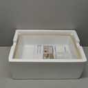 Undermount Bathroom Sink Rectangle, Hugsleek Interior Bowl Size 16 x 11 inch White Porcelain Ceramic Vessel Sink Under Counter Exterior Size 18x13in Rectangular Bath Sink Basin Lavatory Fireclay