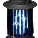 Raddy MZ-1 Outdoor Bug Zapper, Electric Mosquito & Fly Zapper, Mosquito Killer, with 24-Hour Auto Self-Cleaning Brush, 1200mAh Rechargeable Battery, Flame Light, for Patio, Camping, Garden, Farm