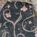 Washable 5x7 Area Rugs for Living Room, Boho Floral Vintage Rug Dark Blue