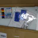 H-Qprobd White Board 24x18 Magnet Dry Erase Boards Frameless Magnetic Glass Whiteboard for Wall, Wall Mounted Whiteboard Includes 12 Magnets, 8 Markers and 2 Erasers