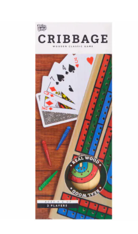 Anker Play CRIBBAGE Game Set Wooden Classic Game With Full Deck of Cards