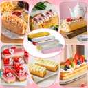 selizo 60 Pack 6.8oz Mini Loaf Baking Cake Pans with Lids, Rectangle Disposable Aluminum Foil Loaf Baking Pans, Small Baking Cake Tins Cup Cake Containers for Individual Cakes (Multi-colored)