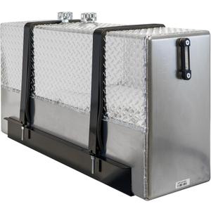 Buyers Products UR70A 70 Gallon Upright Aluminum Hydraulic Reservoir, Lightweight, With Baffles & Sight Gauge, Hydraulic Tank for Trucks