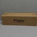 TONIAL1 Inch Double Curtain Rods for Windows 48 to 84 Inches, Heavy Duty Decorative Drapery Rod 32 to 86 Inches with Classic Cap Finial, Black