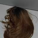 HAIRCUBE Layered Wigs for Women Synthetic Wig (Brown with Dark Roots)