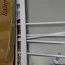 34" Extra Tall Baby Gate for Stairs, Auto Close Stroller Friendly Dog Gate Indoor for Doorways, Pressure Mounted 29"-45" Wide Baby Gate, Easy Walk Through Gate for Children & Pets, White