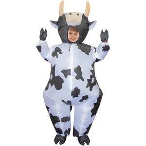 Stegosaurus Inflatable Cow Costume Kids Blow up Halloween Costume Funny Inflatable Costume for Kids Christmas Party Cosplay (6-12 Yrs)