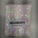 3/4/5/6 mm Flat Sequin Paillettes, 17000 Pcs, Mix Color Assortment Acrylic Sequin  3.22 Ounce (100 Grams) 4 mm Holg. White