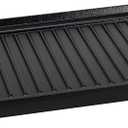 Amazon Basics Pre-Seasoned Cast Iron Reversible Rectangular Grill/Griddle with Even Heat Distribution, Black, 20 x 10.63 x 0.98 inch