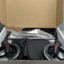 HZ HZMedi Walkers with Seat for Seniors, Foldable Rollator Walker with Seat, Lightweight Rolling Walker, Dual Height Adjustment, Ergonomic Arc Seat & 6.5" Ultra Backrest, 8" Big Wheels for All Terrain