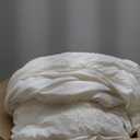 Bonlino Queen Comforter Set - Ruched Comforter Queen Size Bed Set Boho Shabby Chic Bedding for Bedroom Comforter Fluffy 3 Piece Ruffle Comforter Set with Pillow White Bedding Soft (Wheat)