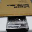 HNV 16"x12" Vanity Mirror with Lights, Hollywood Lighted Makeup Mirror with 10X Magnification, Smart Touch Control, 3 Color Dimmable LED, Square Frame Tabletop or Bathroom Dresser Mount (White)