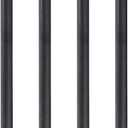 PIPE DECOR 3/4” x 24” Black Steel Plumbing Pipe, Pre Cut, Industrial Steel Grey Fits Standard 3/4 Inch Threaded Black Malleable Iron Fittings, Build Vintage DIY Furniture, 4 Pack