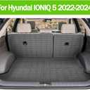 Cargo Liner Backrest Mat Fits for Hyundai Ioniq 5 2022-2024 2025 Cargo Mat Liner All Weather TPE Protector Back Seat Cover Accessories