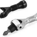 Titan 11332 2-Piece 1/4-Inch Drive x 2-1/4-Inch 90-Tooth Swivel Head Nano Ratchet and Ratcheting Bit Driver Set