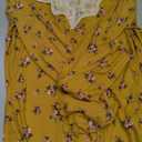 SweatyRocks Women's Floral Print Sexy Lace Trim Long Sleeve Shirts Low Cut V Neck Y2k Fitted Going Out Tops (Large)