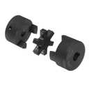 uxcell 5/8" to 5/8" L095 Flexible 3-Piece L-Jaw Coupling Coupler Set & Buna-N NBR Rubber Spider for Log Splitter Hybrid Equipment