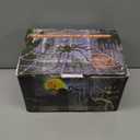 OCATO Halloween Decorations Spider Webs: Spider Web Lights 135 LED Purple Lights 59" Giant Spider Scary Halloween Decorations Outdoor Indoor for Party Garden Home Costumes Yard Haunted House