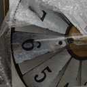 Vantic 24'' Windmill Large Wall Clock, Distressed Metal Clock