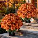 Auihiay 22" Tall Hydrangea Artificial Flowers with Pot for Outdoors
