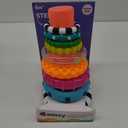 Sassy Stacks of Circles Stacking Ring STEM Learning Toy, Age 6+ Months, Multi, 9 Piece Set