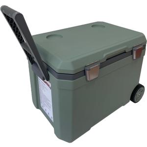 48 Quart Camping CoolerPortable Cooling BoxSuitable for BBQ, Camping, picnics, and Other Outdoor Activities (green)