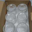 HOXHA 6 Pack Glass Votive Candle Holders Clear Tealight Candle Holders in Bulk Vintage Table Centerpieces for Floating Candles Home Table Decor Wedding Receptions (6)