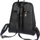 Nevenka Backpack Purse for Women Casual Shoulder Bag PU Leather Zipper Closure Adjustable Strap | Casual, Zipper Closure, Adjustable Strap