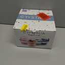 Crystalia 4 Pack 17 oz On The Go Yogurt Parfait Cups with Lids & Spoons - Breakfast Plastic Bowls with Topping -Cereal Oatmeal Salad or Fruit Container for Snack Box