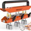 Three-Station Edge Roller Bender,0-90 Bending Angle Bending Metal Roofing Materials,Adjustable for Making 5/8" to 4" (16 to 102 MM) Bends in 29 to 22-Gauge Steel,Large Sheet Metal Bender