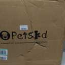 Petskd Top-Expandable Small Pet Carrier with Wheels (17" L x 11" W x 9.5" H), Alaska Airlines Approved, Rolling Pet Carrier for Small Dogs & Cats (Black)