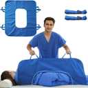 Positioning Bed Pads for Elderly with Handles, 43" x 28" Incontinence Bed Pad for Body Turning, Washable, Waterproof and Reusable Turning Pads for Bedridden Patients, Seniors & Disabled