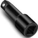 Topec 1/2" Drive Impact Extension Bar, for Flip Lug Nut Extractor Socket, 3"