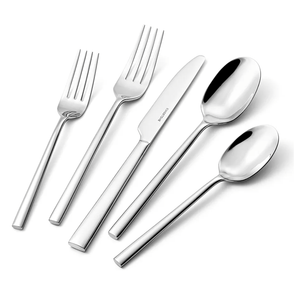 KINGSTONE Silverware Set, 40-Piece Forged Flatware Cutlery Set Premium Stainless Steel, Service for 8, for Home, Wedding, Party,Gift, Mirror Polished and Dishwasher Safe