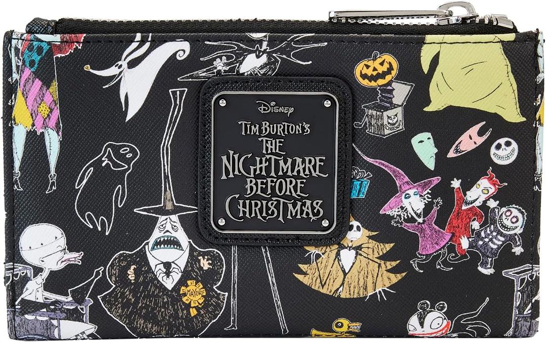 Loungefly Disney Nightmare Before Christmas Character Print Bi-Fold Wallet