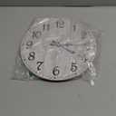 HYLANDA Wall Clock, 10 Inch Wall Clocks Battery Operated Silent Non Ticking, Country Wooden Clocks Farm house Clock for Bathroom, Living Room, Kitchen, Bedrooms (Gray) (C-grey Retro)