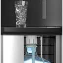 Brio ICE 420 Water Cooler Dispenser for 5 Gallon Bottle with Ice Maker, Bottom Load | UV Self Cleaning Technology, Night Light, Child Safety Lock & 2X Fast Dispense | Black & Stainless